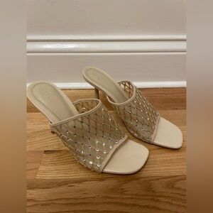 Zara Rhinestones Mesh Heels size 39